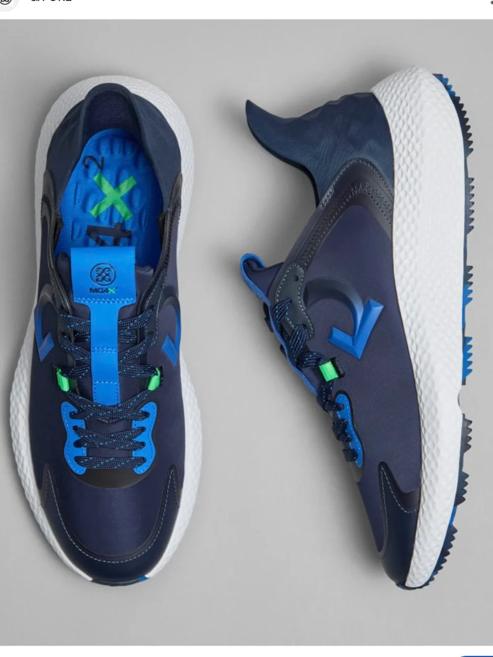 G/FORE Men's Navy and Bright Blue Golf Cross Trainer